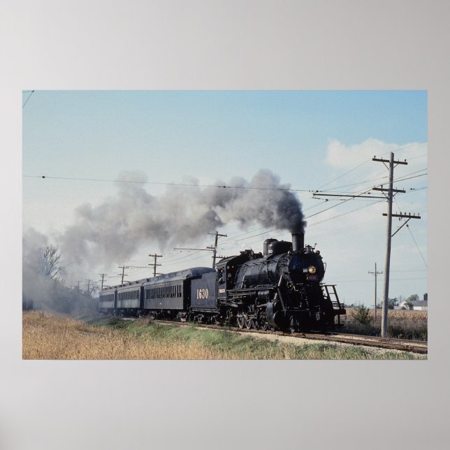 Frisco 2-10-0, Nr. 1630, Illinois-Eisenbahnmuseum, Poster (Vorne)