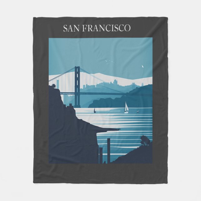 FRISCO BAY #1 FLEECEDECKE (Vorderseite)