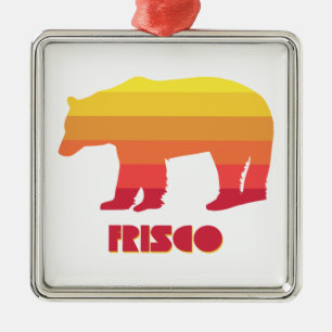Frisco Colorado Rainbow Bear Ornament Aus Metall