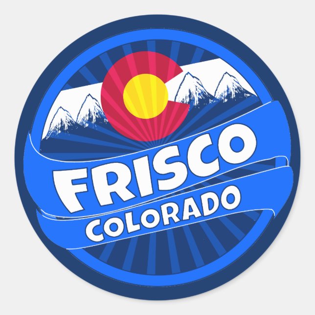 Frisco Colorado Runder Aufkleber (Vorderseite)