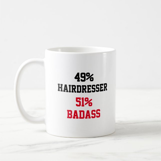 Friseur Badass Kaffeetasse (Links)