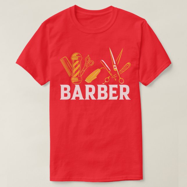 Friseur-Barhofshaar T-Shirt (Design vorne)