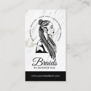 Friseur Braids Stylist Salon  Visitenkarte