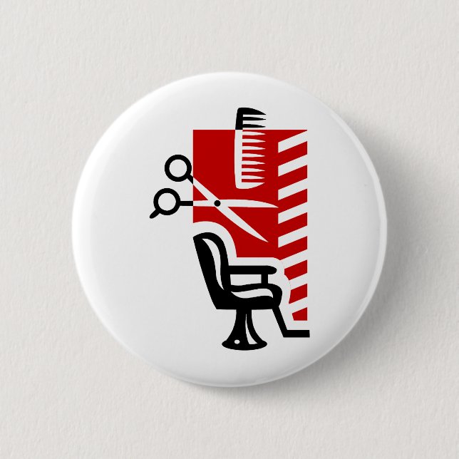 Friseur Button (Vorderseite)