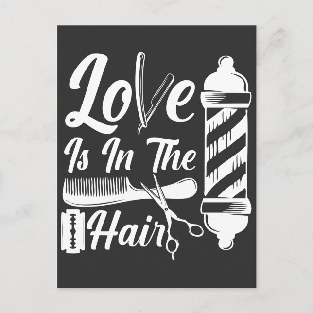 Friseur Cosmetology Abschluss Barber Salon Postkarte (Vorderseite)