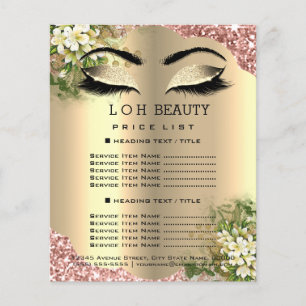 Friseur Eyelashes Makeup Studio Preisliste1 Flyer