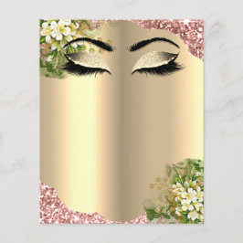 Friseur Eyelashes Makeup Studio Preisliste Flyer