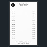 Friseur Flyer<br><div class="desc">Moderne Friseur Flyer mit Schere-Design,  Schwarz,  Weiß. Fügen Sie Ihre Kontaktinformationen auf der Website zu.</div>