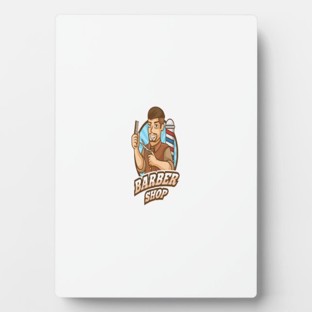 Friseur Fotoplatte (Vorderseite)