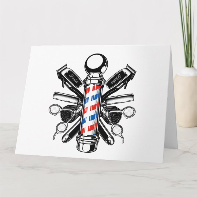 Friseur, Friseur, Friseur, Friseur Karte (Vorderseite)