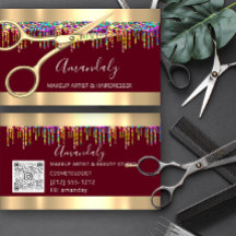 Friseur-Friseur-Hair-Stylist-Tropfen QR-Code