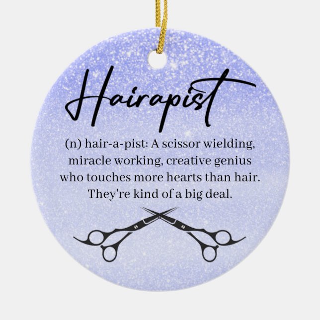 Friseur, Friseur, Weihnachtsschmuck (Vorne)