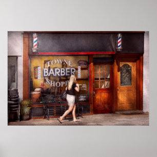 Friseur - Friseursalon - Zeit für einen Poster