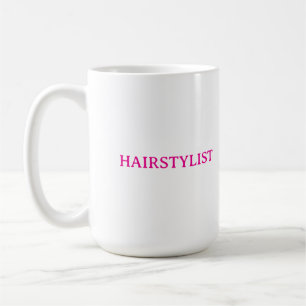 Friseur Friseuse Rosa Hochzeitsgeschenk Kaffeetasse