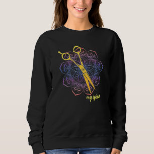 Friseur - Frisör - Haarstylist Mandala Sweatshirt