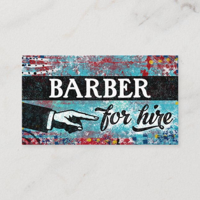 Friseur für die Vermietung von Visitenkarten - bla Visitenkarte (Vorderseite)