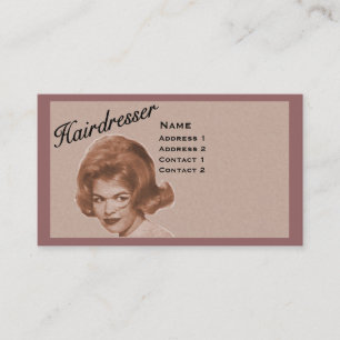 FRISEUR - GROSSE HAAR-VISITENKARTE - BERUFLICH VISITENKARTE