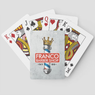 Friseur Haarsalon King Crown Friseur Stange Haarsa Spielkarten
