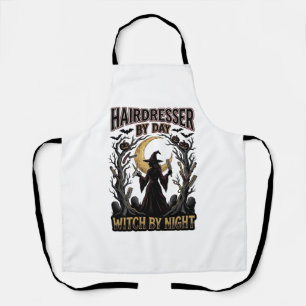 Friseur-Hexe Halloween-Stylist bei Tag Design_ Schürze
