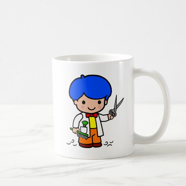 Friseur-Junge Kaffeetasse (Rechts)