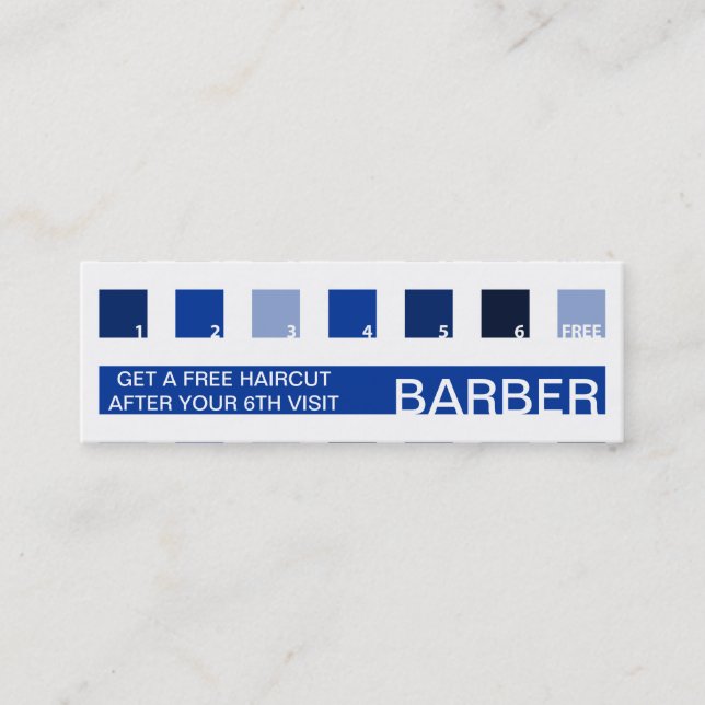 FRISEUR-Kundenanerkennung (Modquadrate) Treuekarte (Vorderseite)