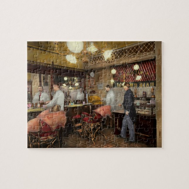 Friseur - L.C. Wiseman Barbershop, NY 1895 (Horizontal)