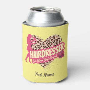 Friseur Leopard Hair Hustler Dosenkühler