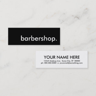 Friseur Mini Visitenkarte