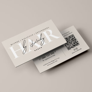 Friseur Minimal Friseursalon Sand  Visitenkarte