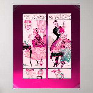 Friseur, Mode-Schönheitssalon Make-up-Artist Poster