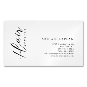 Friseur Modern Minimalistisch Elegant Schlicht Magnetische Visitenkarte