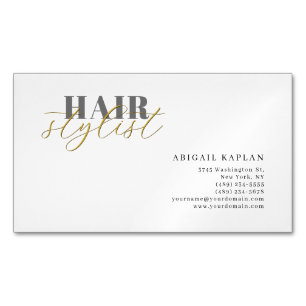 Friseur Modern Minimalistisch Schlicht Professione Magnetische Visitenkarte
