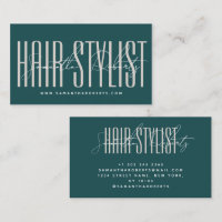 Friseur moderne Typografieschrift grün