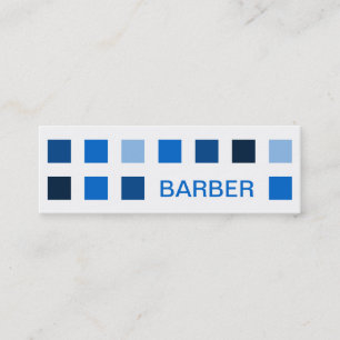 FRISEUR (Modquadrate) Mini Visitenkarte