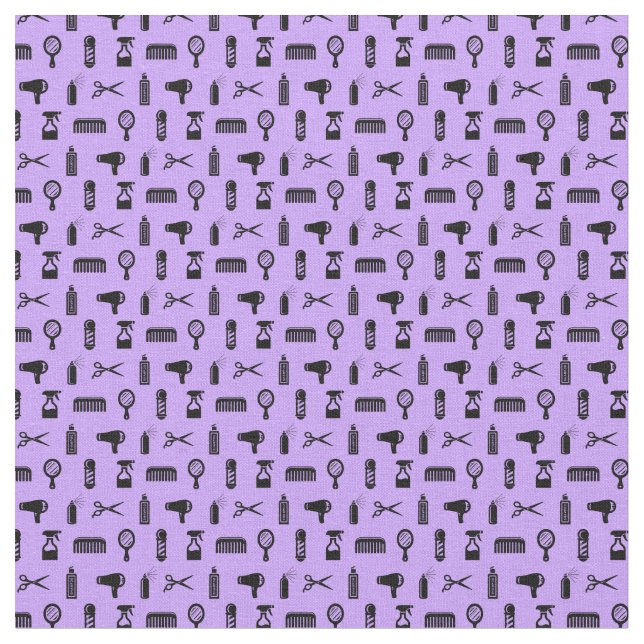 Friseur-Muster CUSTOM BG FARBE Stoff (Nahaufnahme)