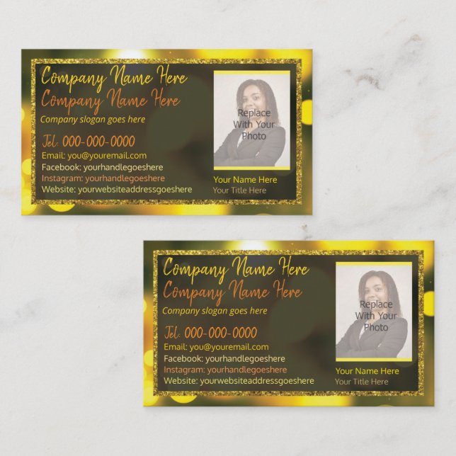 Friseur, Nägel, Makeup, Lashes, Foto Visitenkarte (Vorne/Hinten)