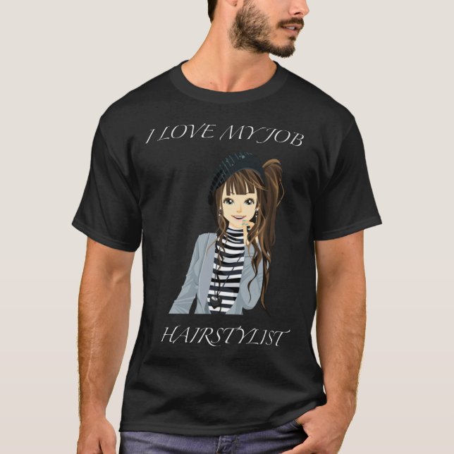 Friseur & Nageldesigner T-Shirt (Vorderseite)