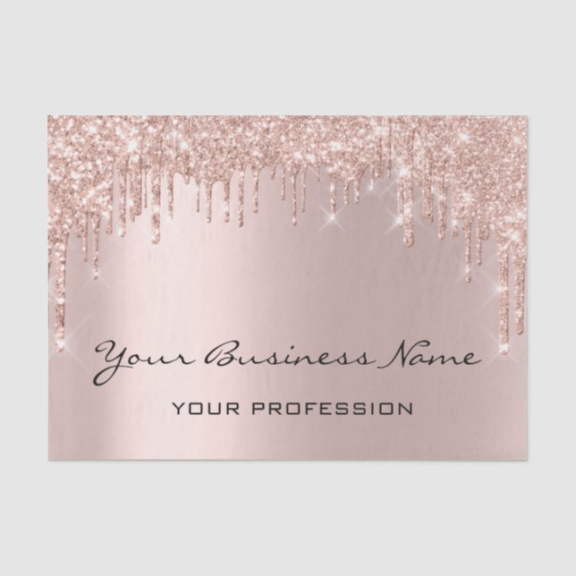 Friseur Nails Makeup Eyelash Rose Tropfen Busine Seidenpapier (Vorderseite)