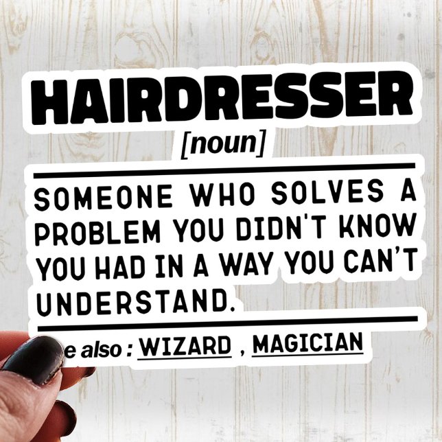 Friseur Noun Barbershop Wertschätzung Funny Aufkleber (Von Creator hochgeladen)