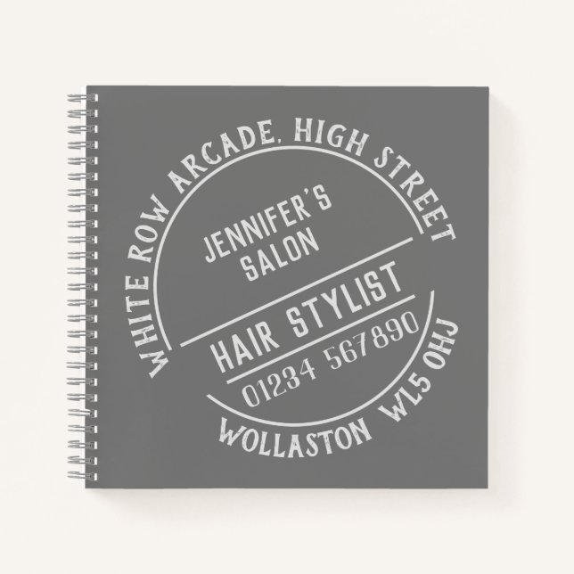 Friseur oder Friseur Notizbuch (Vorderseite)