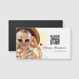 Friseur-QR-Code Magnetkarte