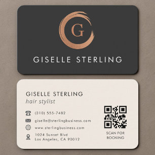 Friseur-QR-Code Visitenkarte