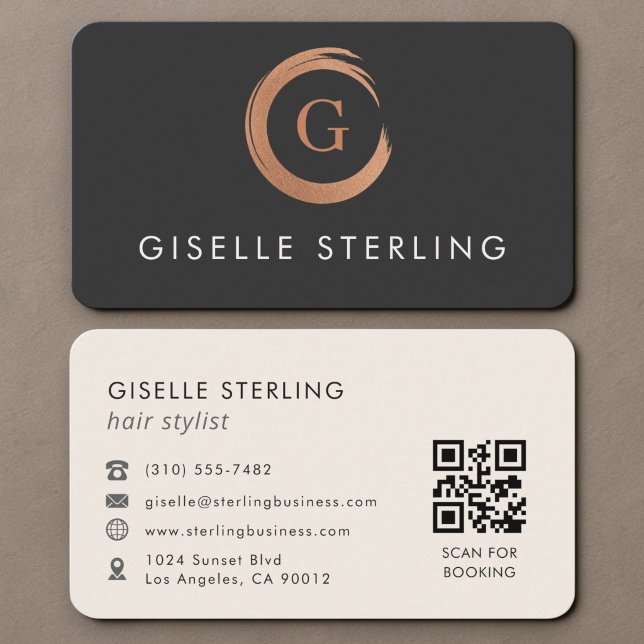Friseur-QR-Code Visitenkarte (Von Creator hochgeladen)