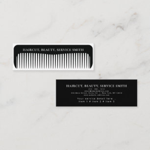 Friseur-Salon Professioneller Hairstylist-Kamm mod Mini Visitenkarte