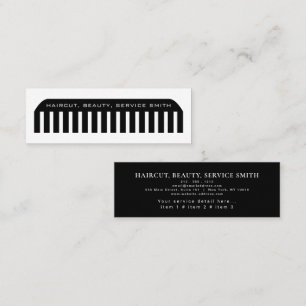 Friseur-Salon Professioneller Hairstylist-Kamm mod Mini Visitenkarte
