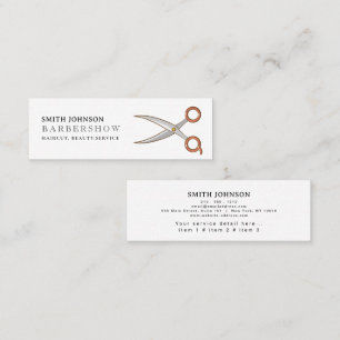 Friseur-Salon Professioneller Hairstylist-Kamm mod Mini Visitenkarte
