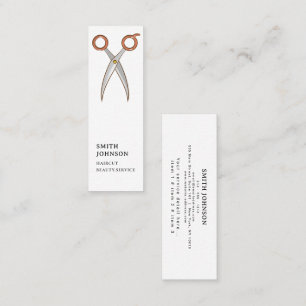 Friseur-Salon Professioneller Hairstylist-Kamm mod Mini Visitenkarte