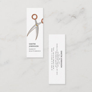 Friseur-Salon Professioneller Hairstylist-Kamm mod Mini Visitenkarte