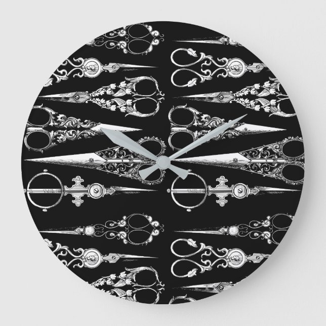 Friseur Salon Schönheitssalon Friseur Uhr (Vorderseite)