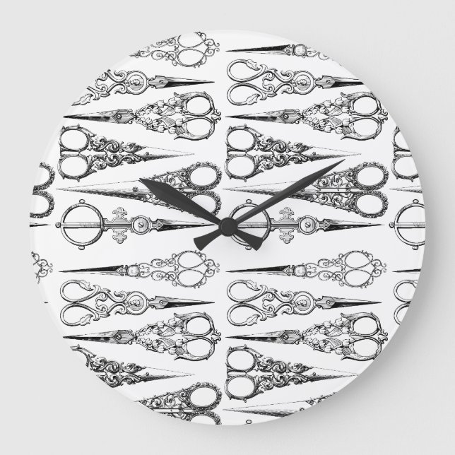 Friseur Salon Schönheitssalon Friseur Uhr (Vorderseite)